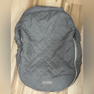 JJ Cole Quilted Gray Carrier Cover